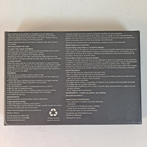 Aroma Home Click & Heat Hand Warmers Bird with Reusable Heating Inserts - Picture 5 of 6